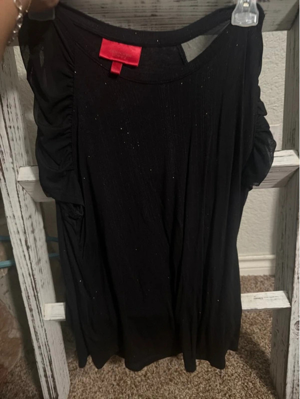 Black sequin/glitter Shirt